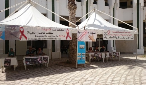 Action de sensibilisation de l'ATUPRET avec l'ATL MST SIDA