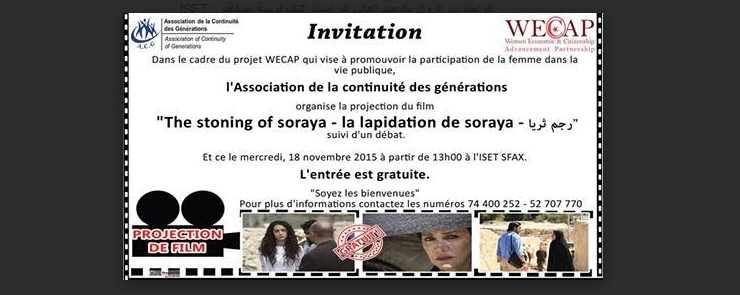 Projection : The stoning of Thouraya