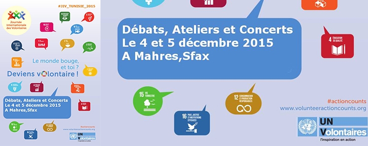 Journée Internationale des Volontaires – اليوم العالمي للتطوع à Mahrés