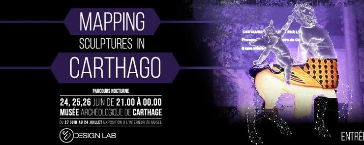 Mapping Sculpture in Carthago, Parcours nocturne