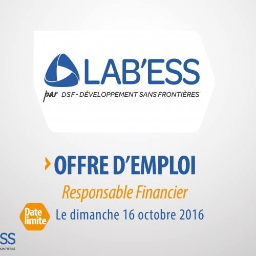LE laboratoire de l’Economie Sociale et Solidaire (LAB’ESS)  recrute son responsable financier