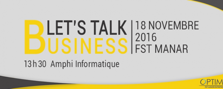 Let&rsquo;s talk business | Conférence par Optima