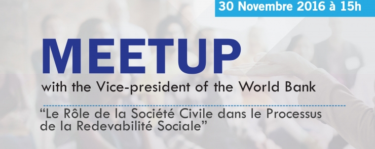 Meet up with the Vice President of the World Bank