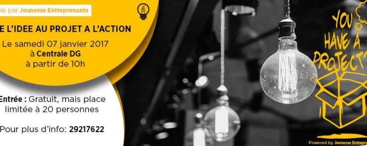 1er Atelier entreprendre : De l&rsquo;idée au projet à l&rsquo;action