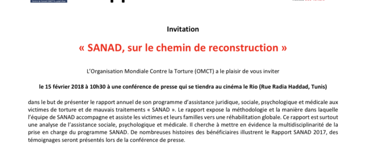 « SANAD, sur le chemin de reconstruction »