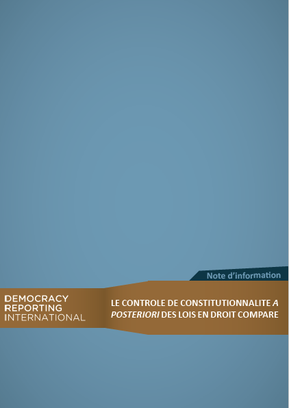 le contrôle de constitutionnalité a posteriori des lois en droit comparé