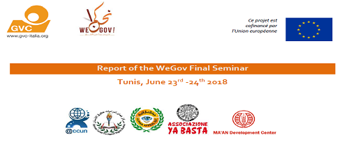 Report of the WeGov Final Seminar (Tunis, June 23rd -24th 2018)