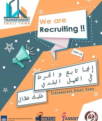 L&rsquo;association Friguia Pour les Stratégies lance un appel à candidature pour son nouveau projet « Transparent Small Town ».