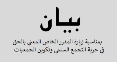 بيان مجموعة العمل حول حماية فضاء المجتمع المدني