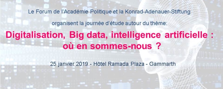 Digitalisation, Big data, intelligence artificielle