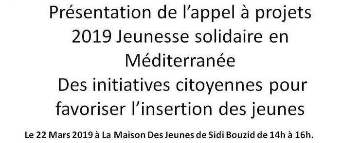 Présentation appel à projets : jeunesse solidaire en méditerranée