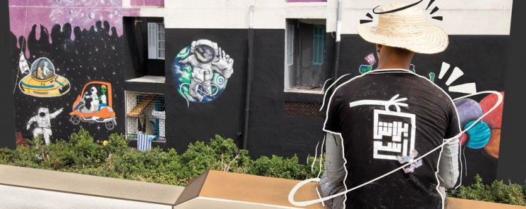 The largest Fresco in Tunisia by BLECH ESM