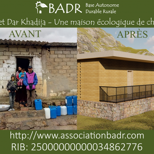 Appel aux Dons pour une Maison écologique de Charité-Association BADR