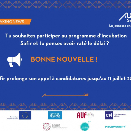 Appel à candidatures à destination des jeunes – Programme d&rsquo;incubation-Projet Safir