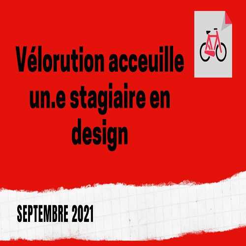 Un stage en Design-Vélorution