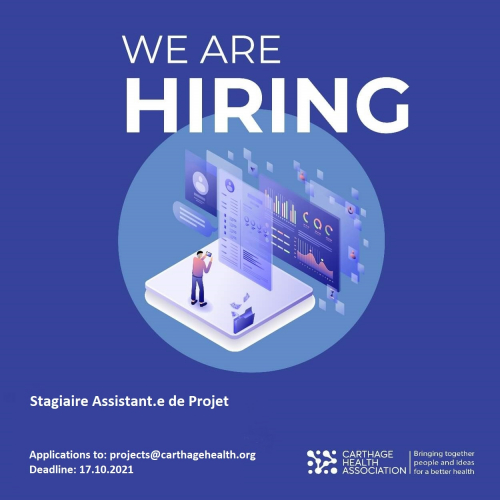 Assistant(e) de projet « Renforcement de la recherche et du plaidoyer dans les politiques de santé publique » -Carthage Health Association