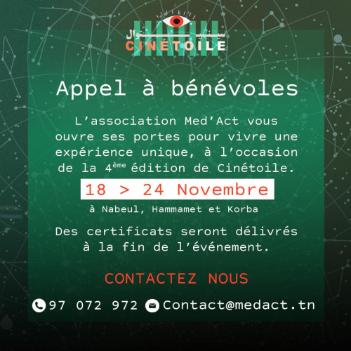 Appel à bénévoles-Association Med&rsquo;ACT