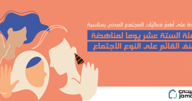 عودة على أهمّ فعاليّات المجتمع المدني بمناسبة حملة الستة عشر يوماً لمناهضة العنف القائم على النوع